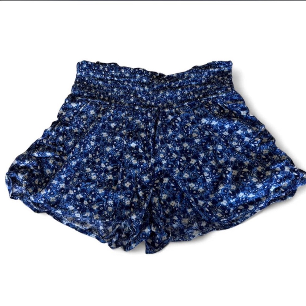 Blue Flowy Aerie Shorts